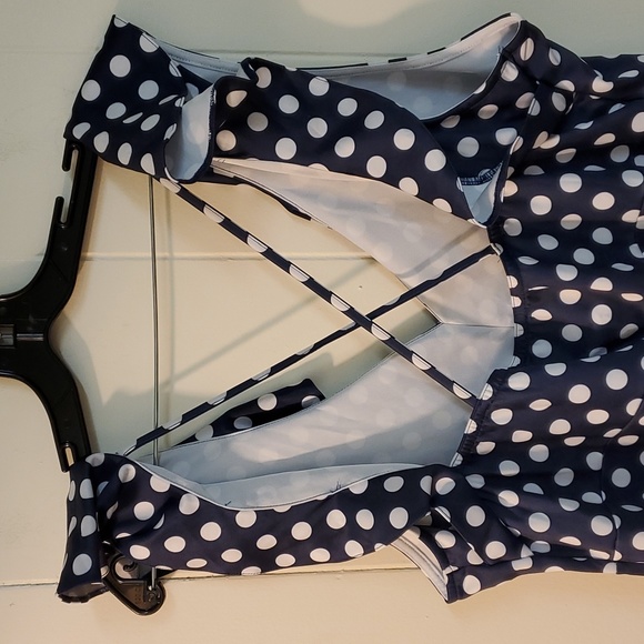 Venus Polka Dot High Low Dress 2X - Picture 6 of 9